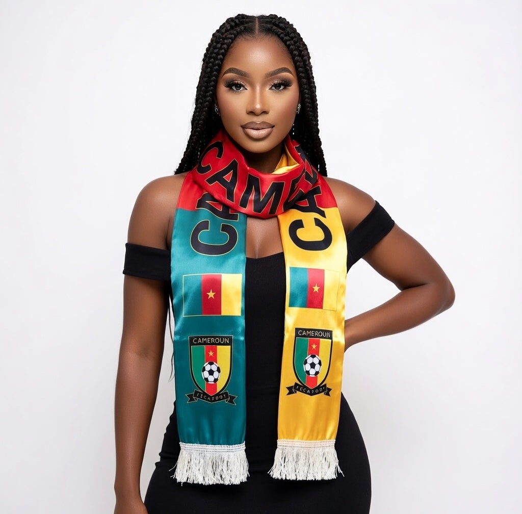 Soccer Fans' national flag scarves