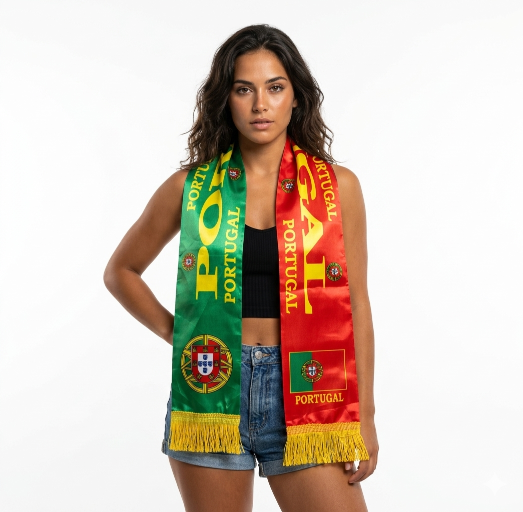 Soccer Fans' national flag scarves