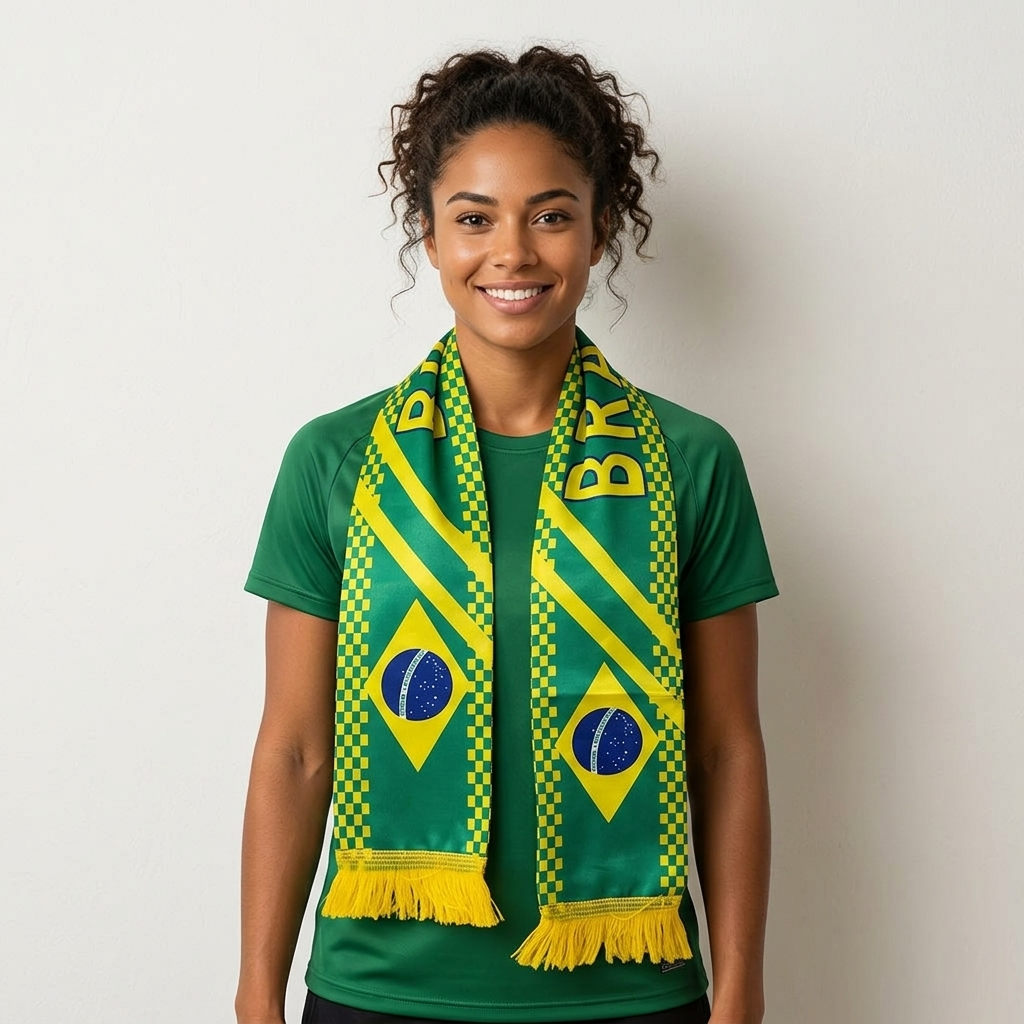 Soccer Fans' national flag scarves