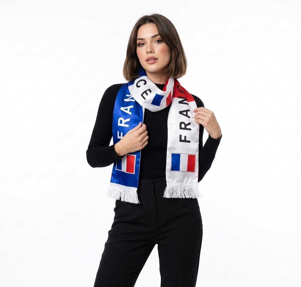 Soccer Fans' national flag scarves