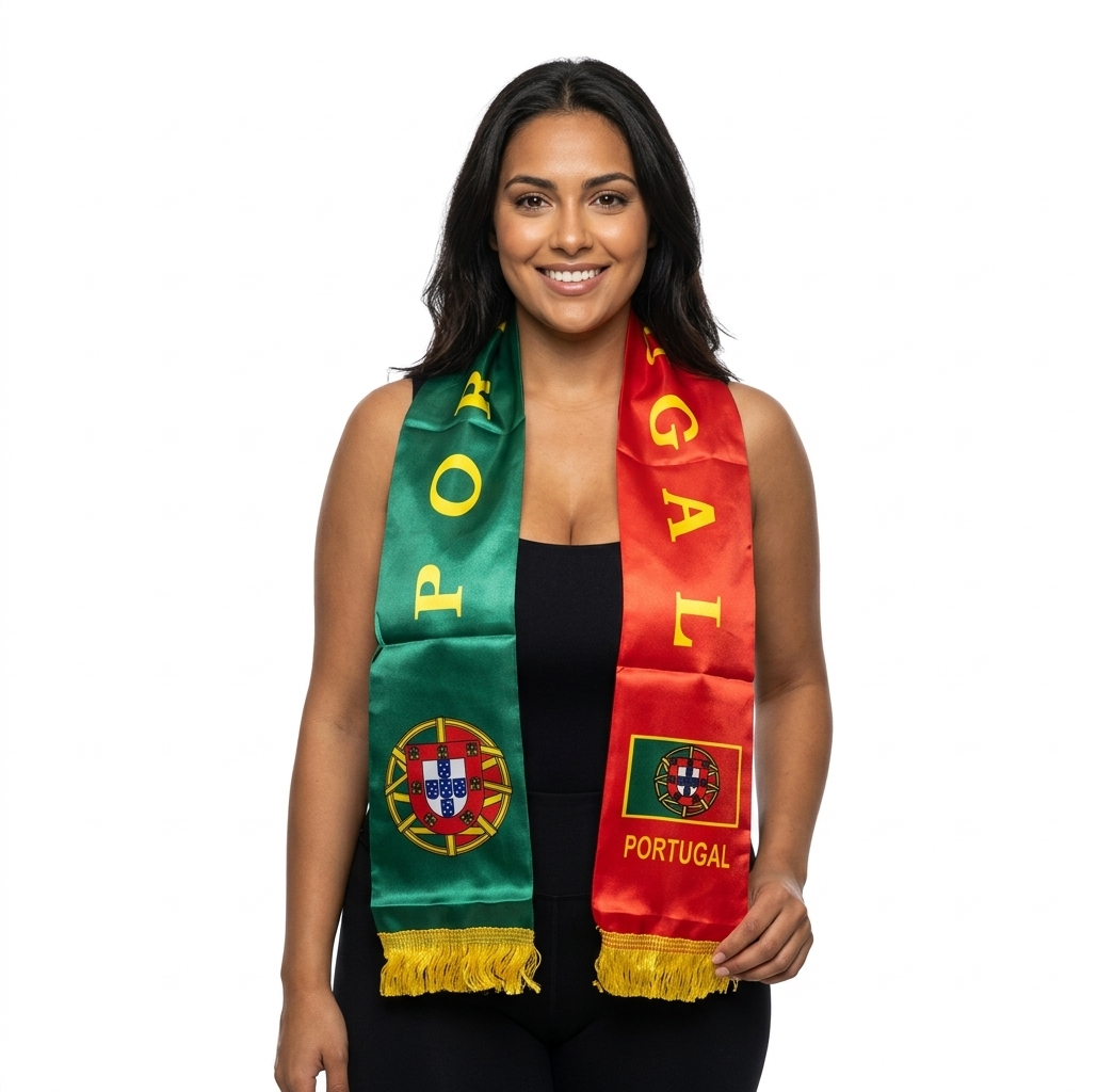 Soccer Fans' national flag scarves