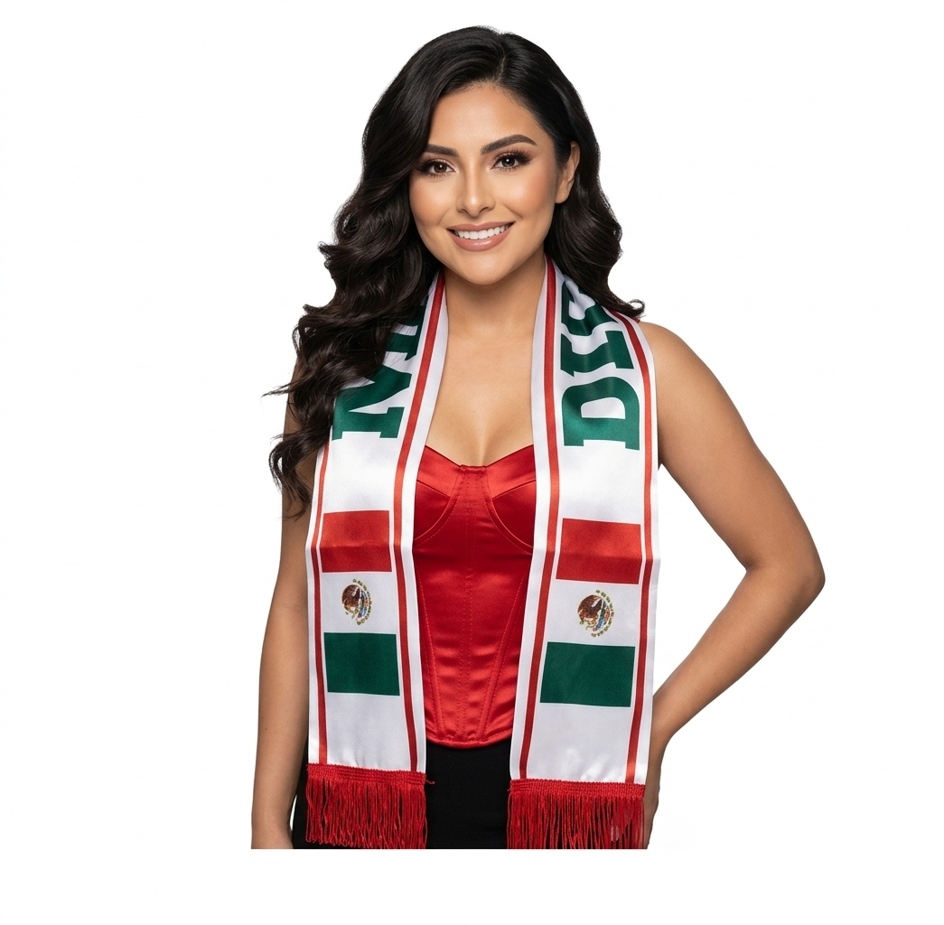 Soccer Fans' national flag scarves
