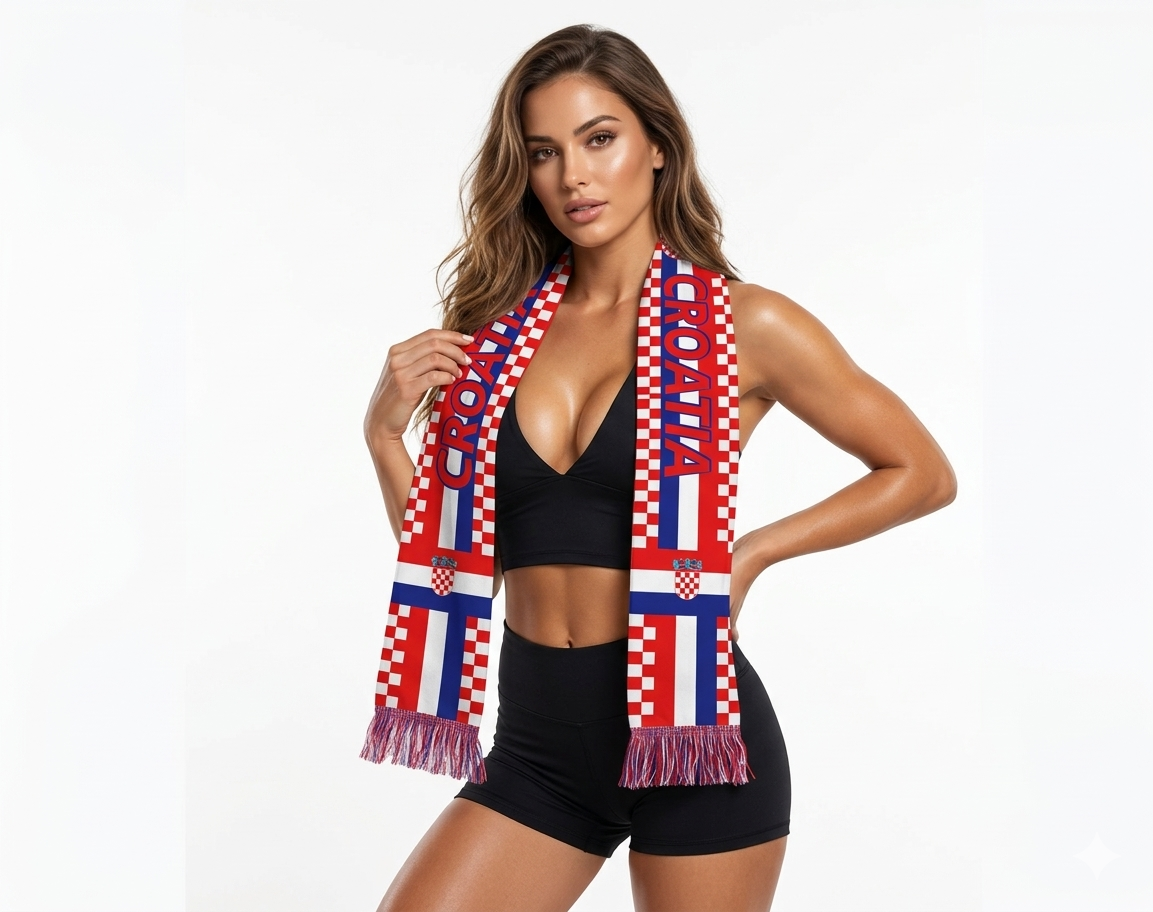 Soccer Fans' national flag scarves