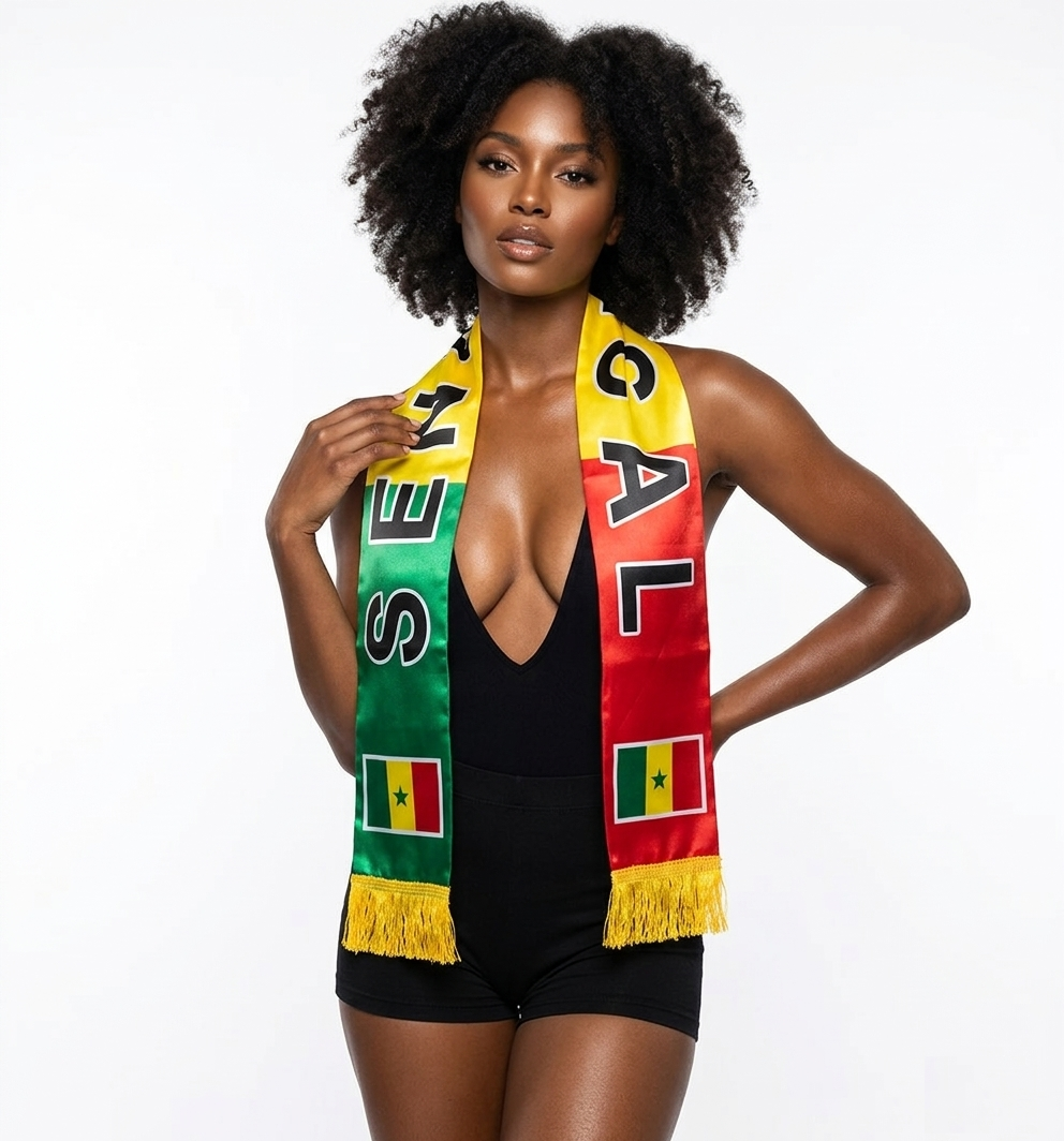 Soccer Fans' national flag scarves