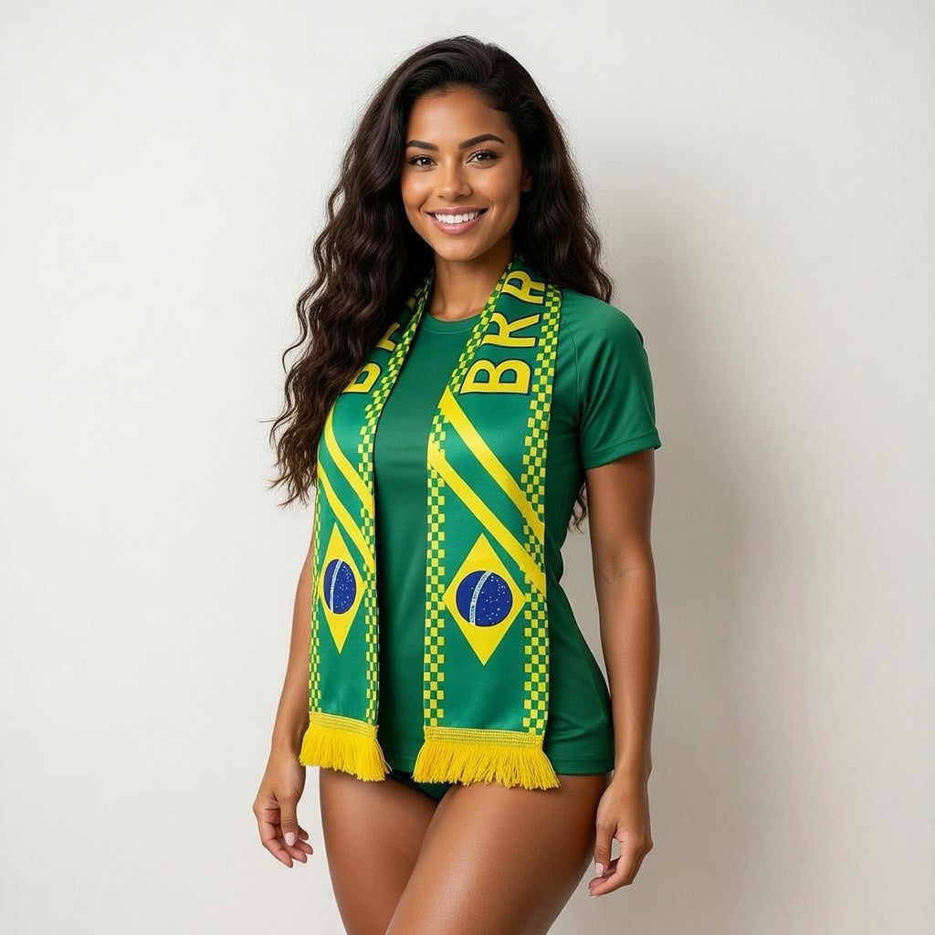 Soccer Fans' national flag scarves