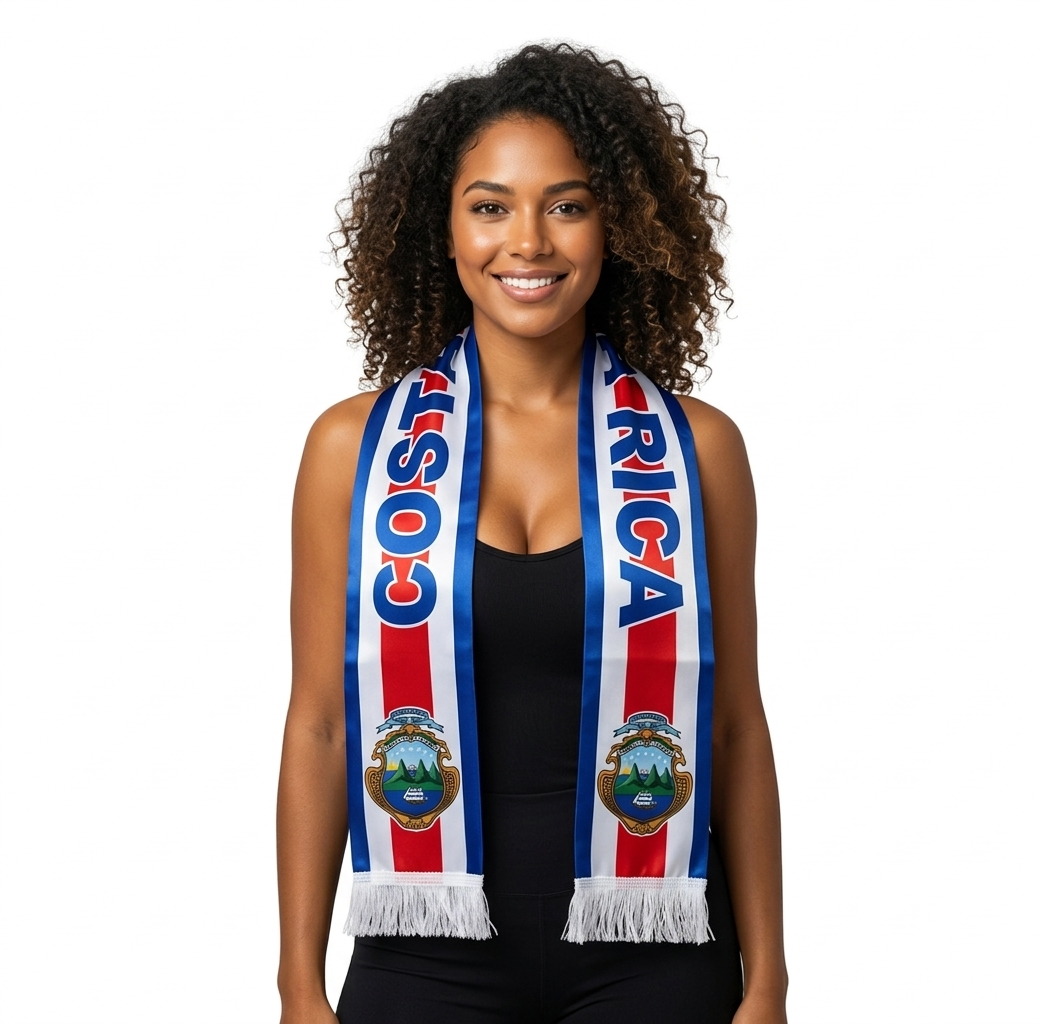 Soccer Fans' national flag scarves