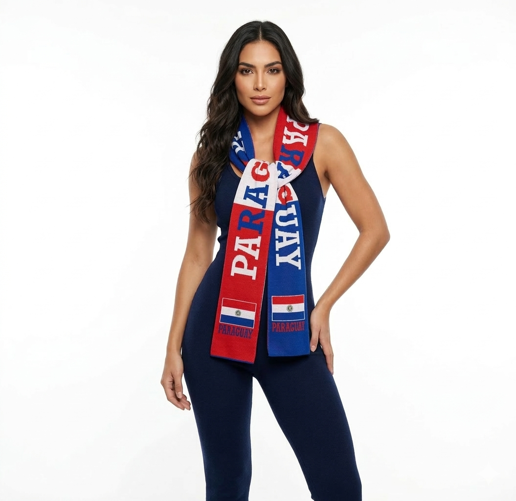 Soccer Fans' national flag scarves