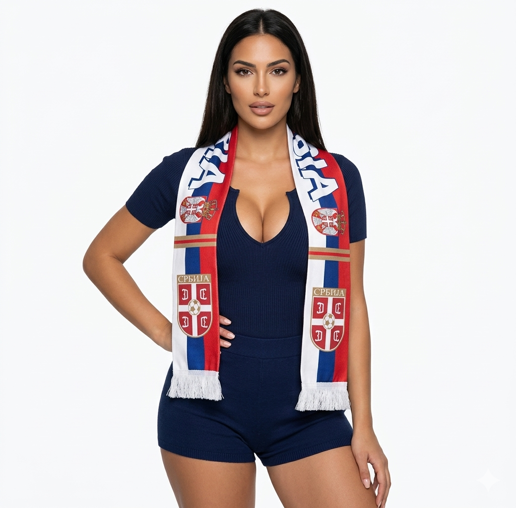 Soccer Fans' national flag scarves