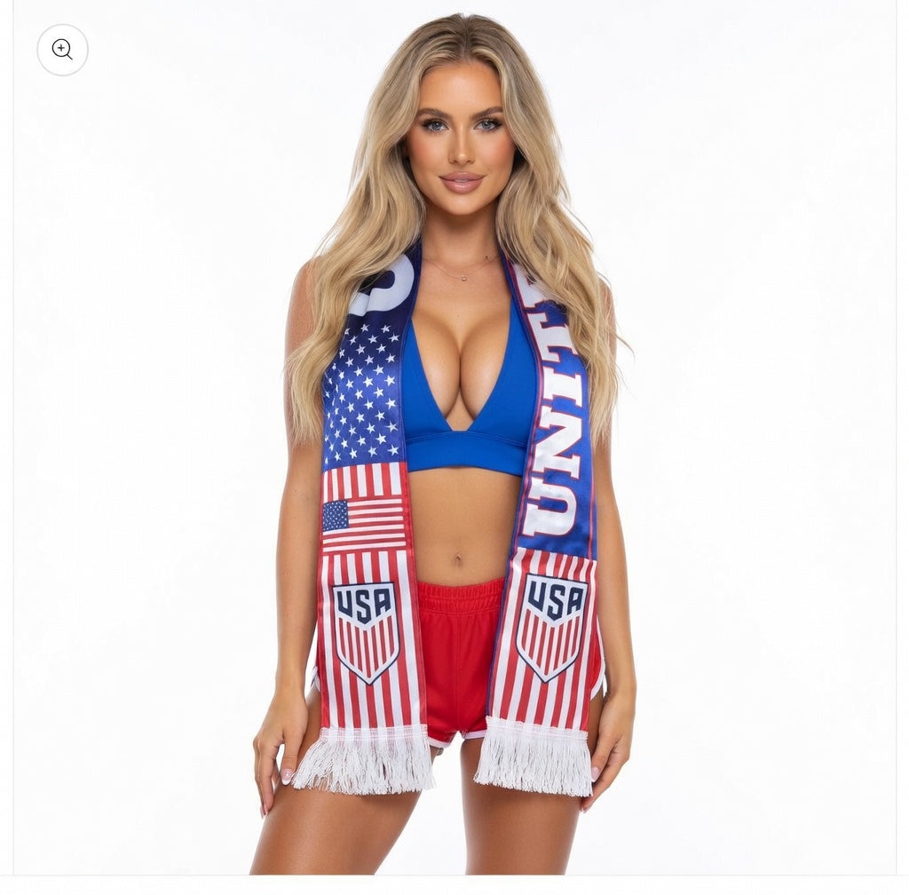 Soccer Fans' national flag scarves