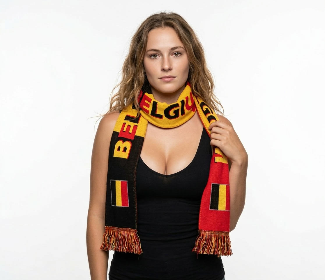 Soccer Fans' national flag scarves