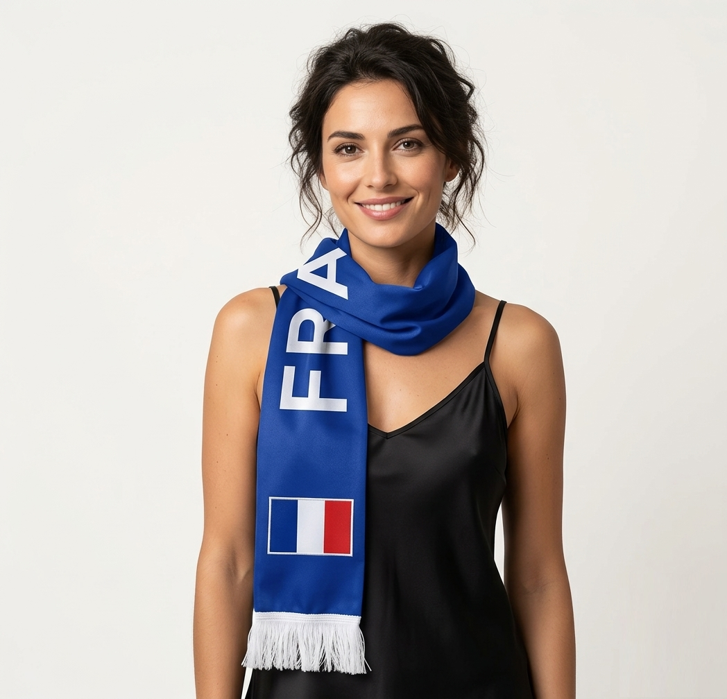 Soccer Fans' national flag scarves