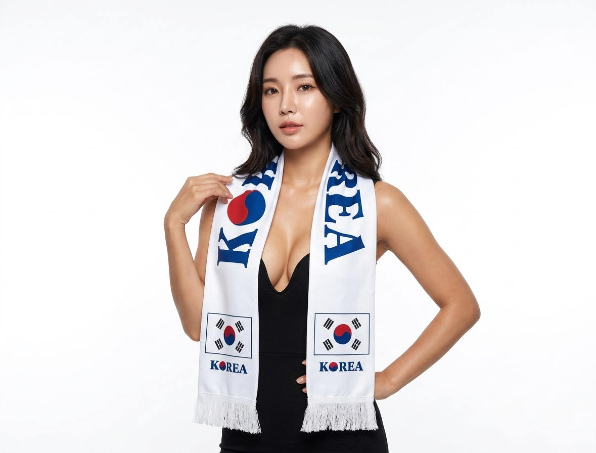 Soccer Fans' national flag scarves