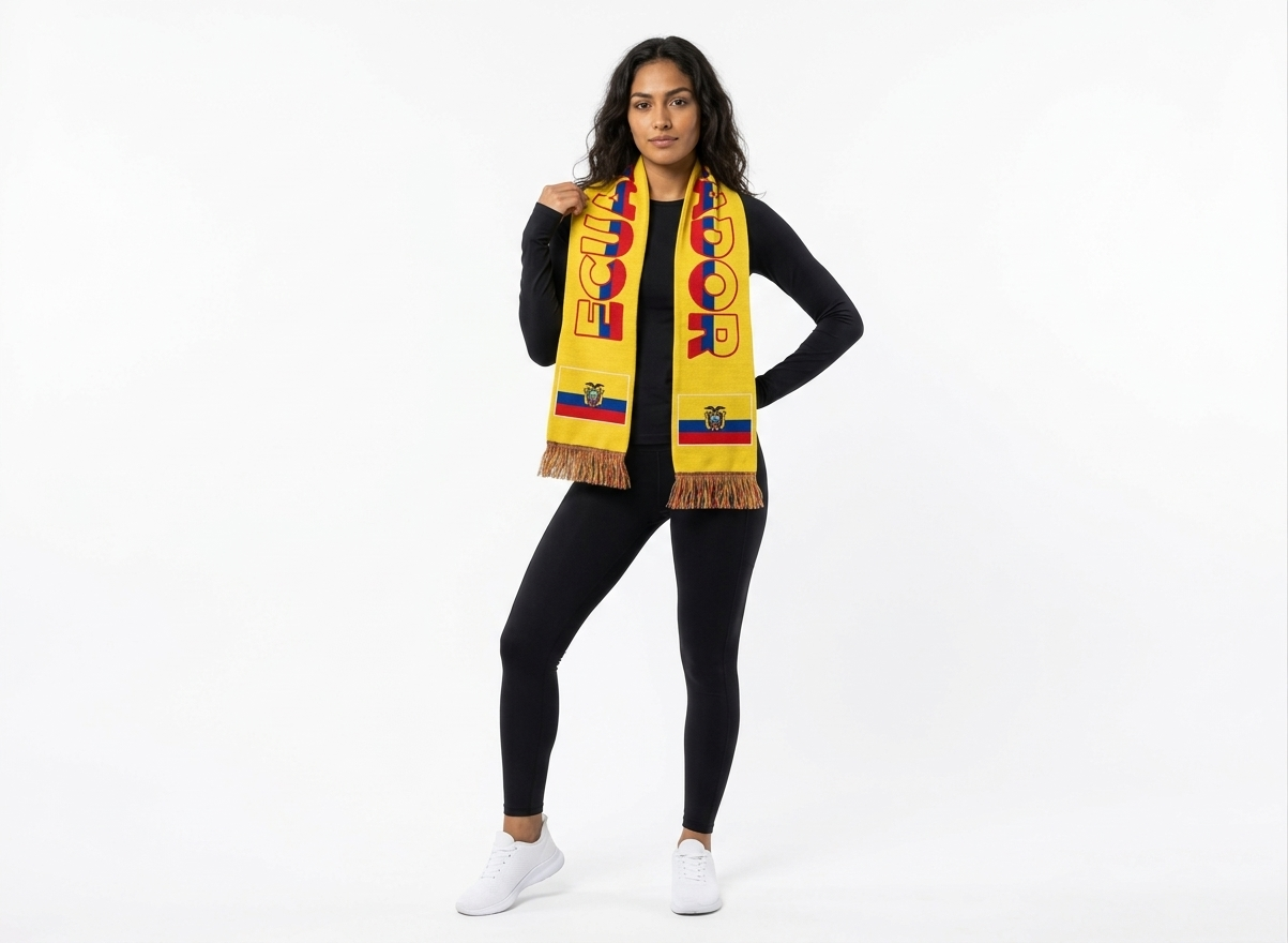Soccer Fans' national flag scarves