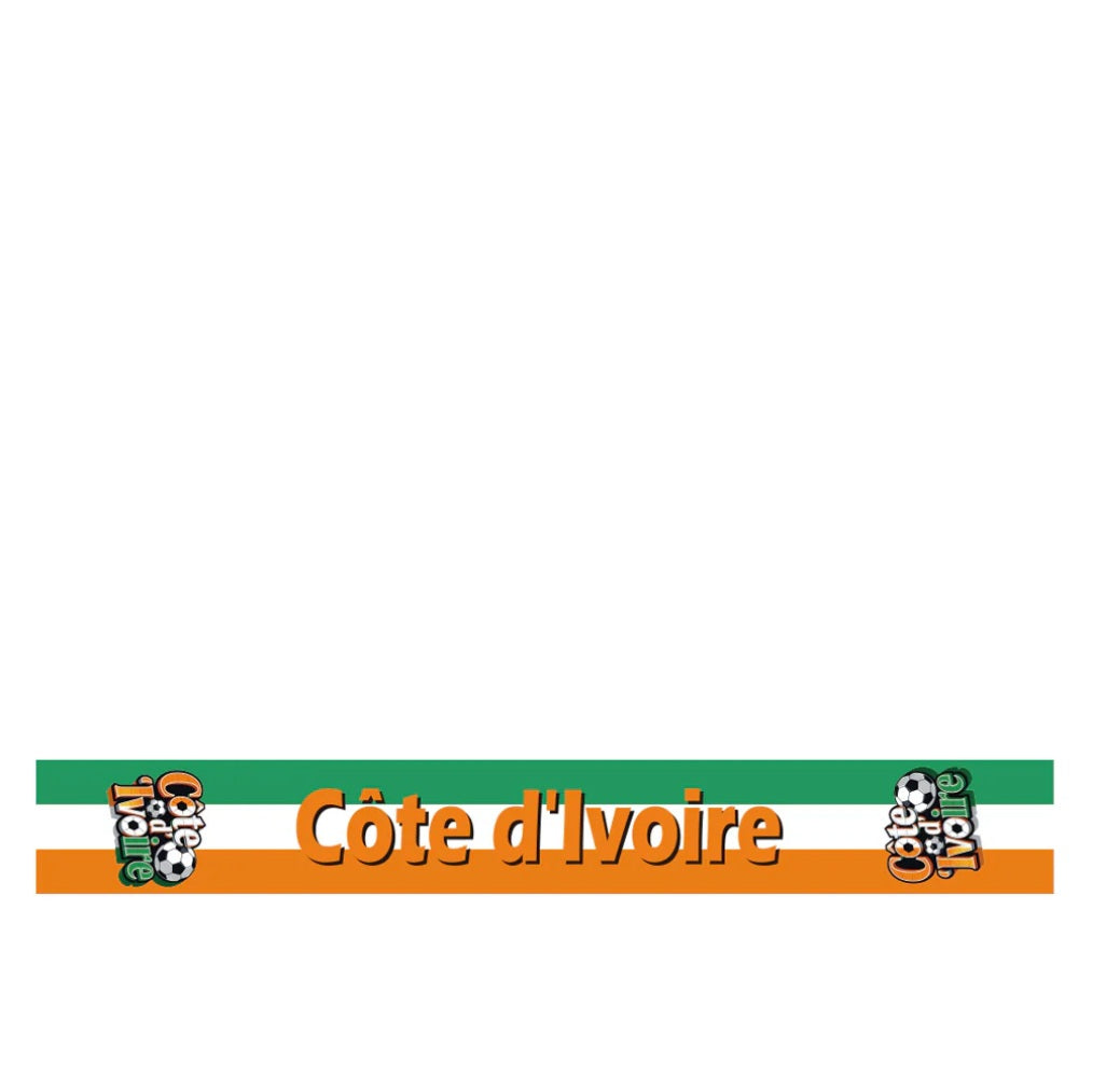 Soccer Fans' national flag scarves