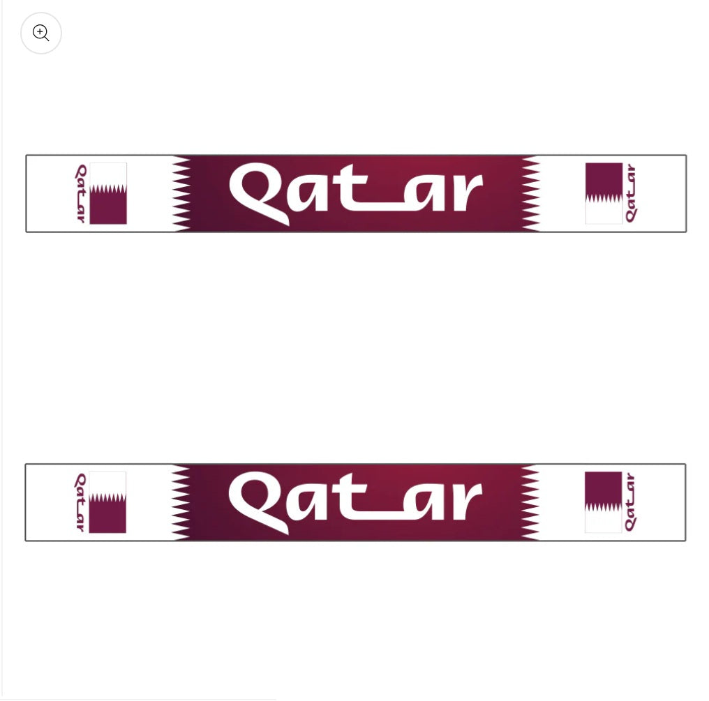 Soccer Fans' national flag scarves