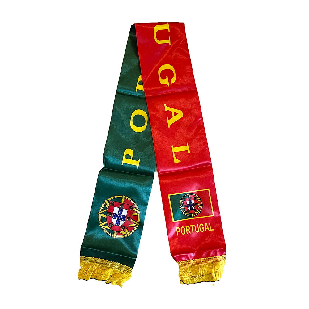 Soccer Fans' national flag scarves
