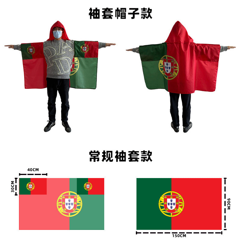 Football Soccer fan cape