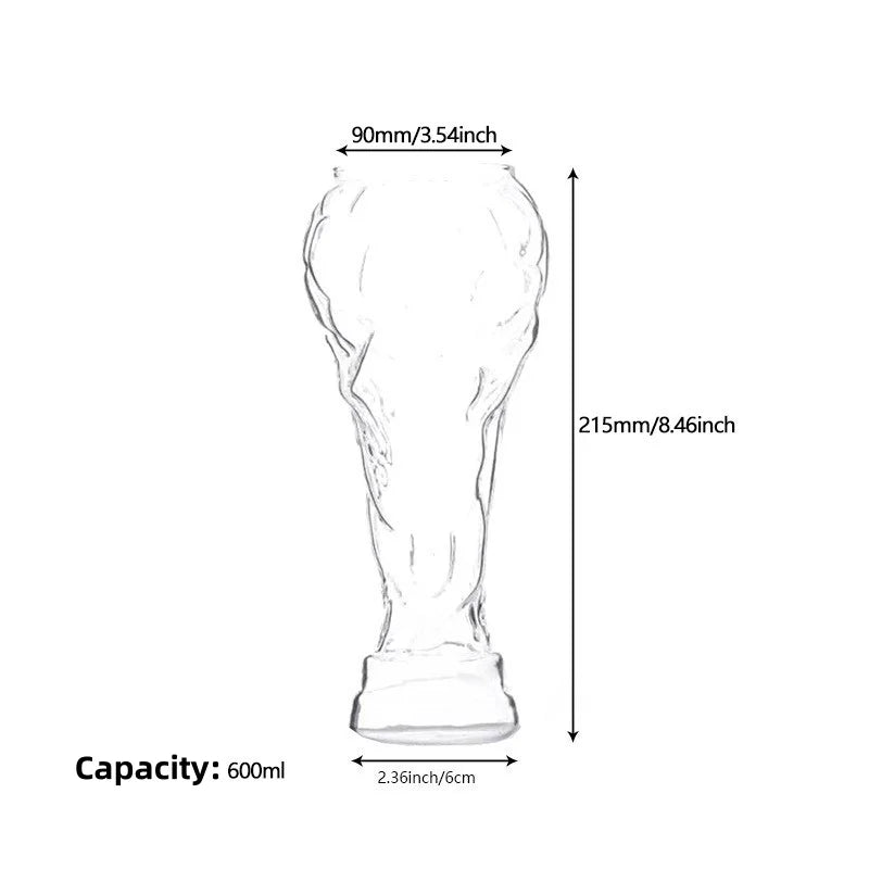 Glass Beer Mugs Set of 6 – Creative Crystal Clear Beer Mug for Bar, Parties & Beer Lovers