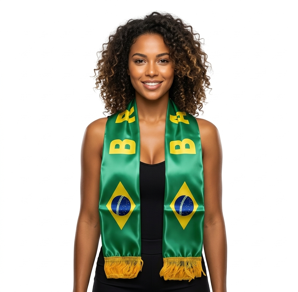 Soccer Fans' national flag scarves