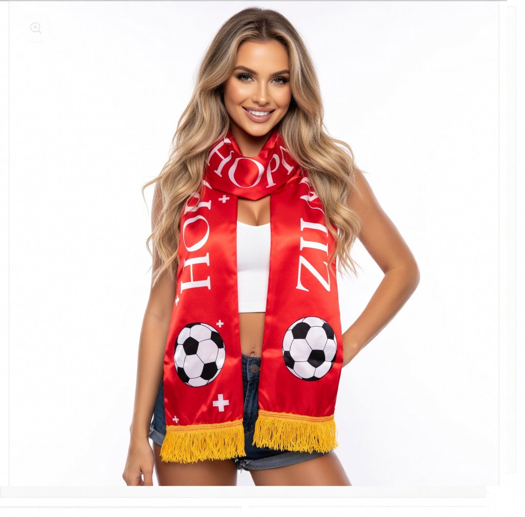 Soccer Fans' national flag scarves