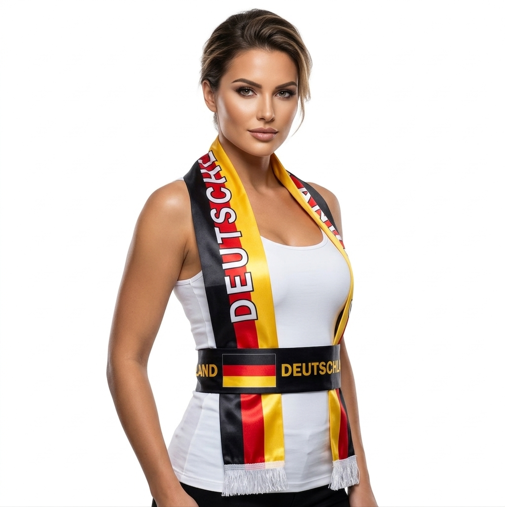 Soccer Fans' national flag scarves