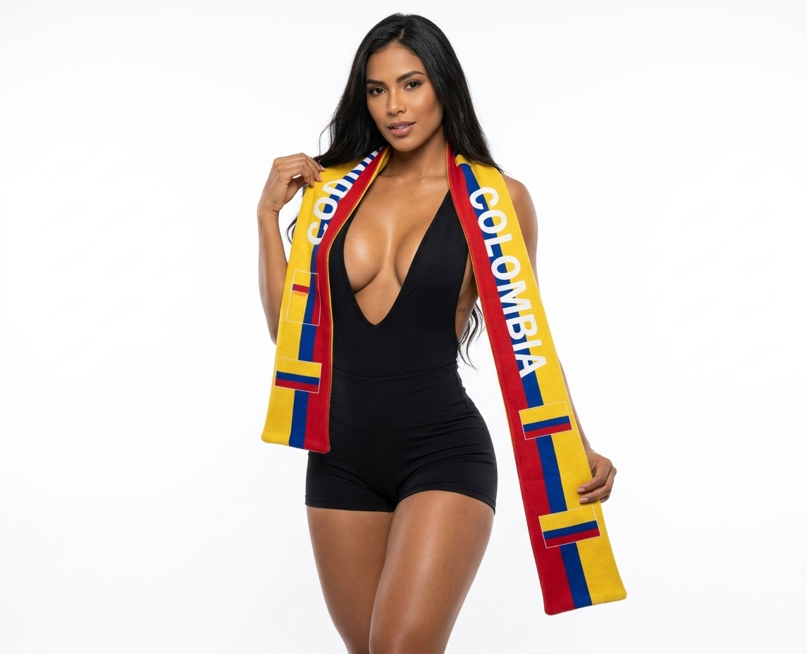 Soccer Fans' national flag scarves