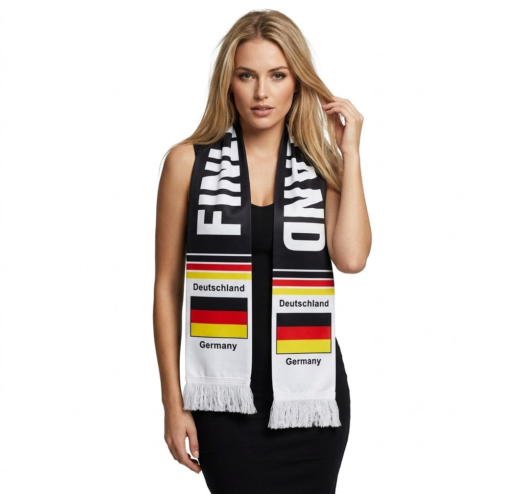 Soccer Fans' national flag scarves