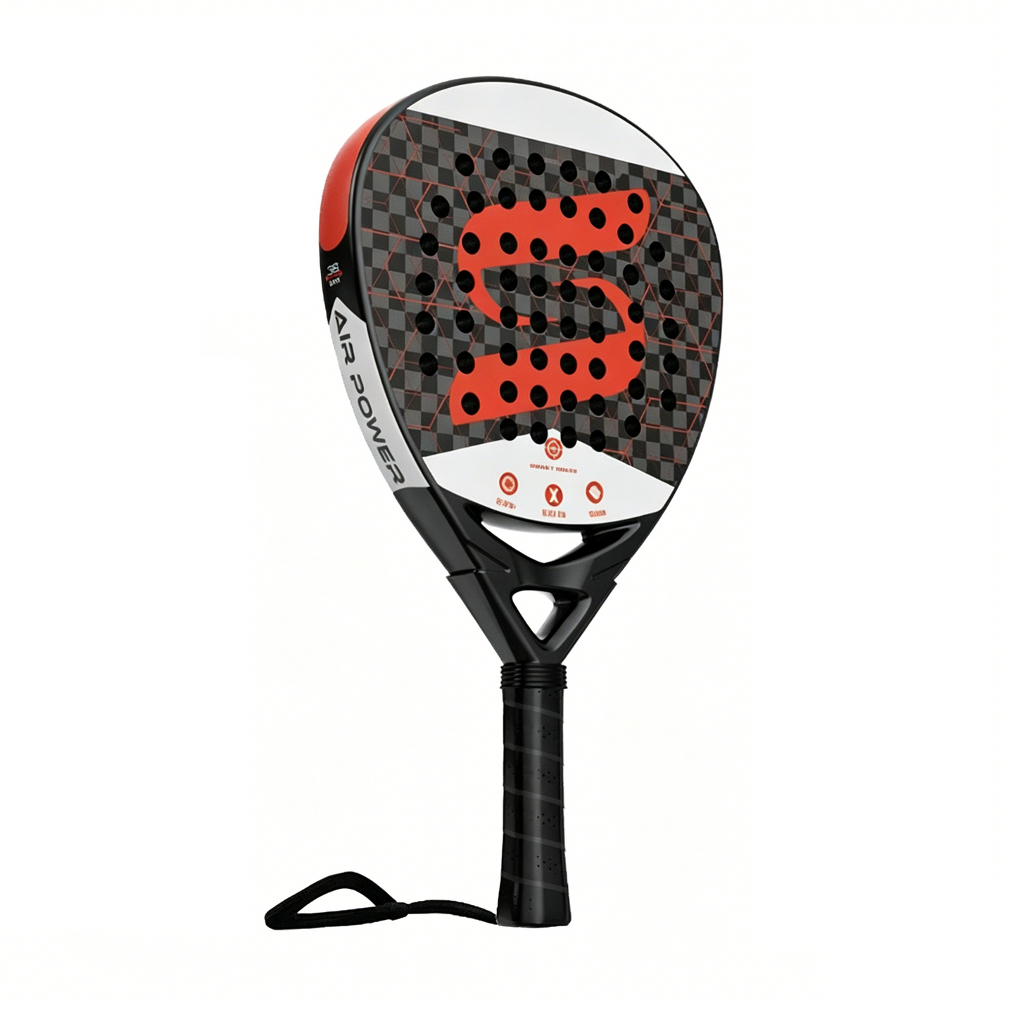 Sketis Padel Pro Max - 12K Carbon Fiber Surface & Black EVA Core Diamond Powerful Padel Racket